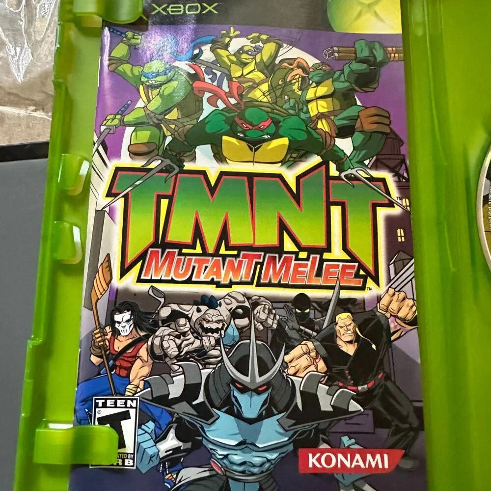 TMNT Mutant Melee (Microsoft Xbox, 2005) CIB! Complete w/ Manual Tested Working